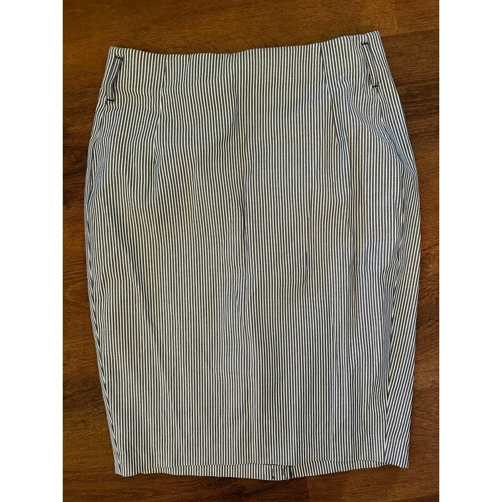 Lane Bryant Pin Stripe Pencil Skirt NWT Size 14
